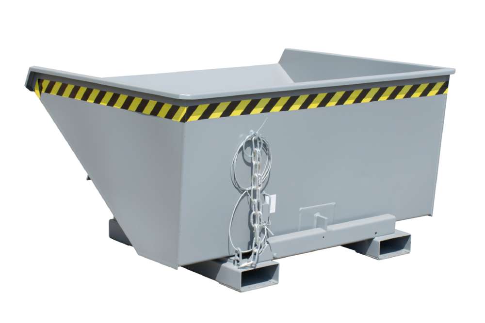 Produktbild Bauer Kippbehälter EXPO 900 mit Abrollmechanismus lackiert in der Farbe Mausgrau bild 2