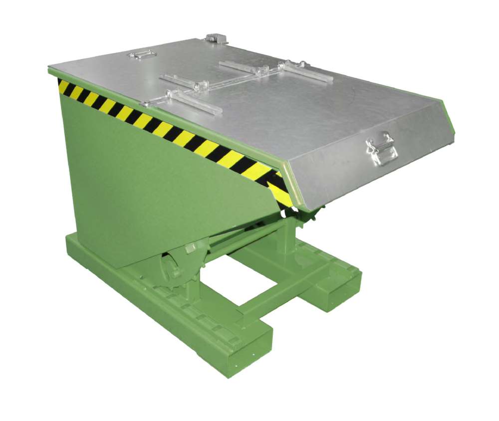 Produktbild Bauer Kippbehälter EXPO 300 mit Abrollmechanismus lackiert in der Farbe Resedagrün bild 2