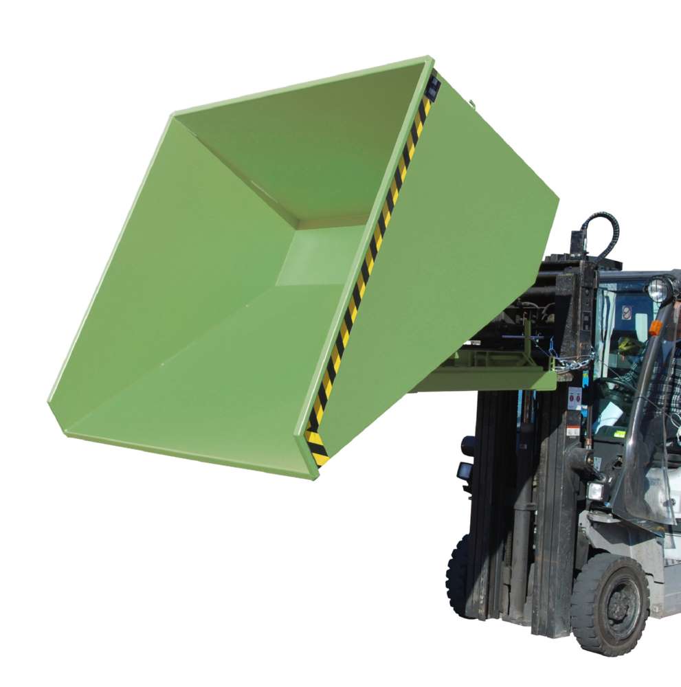 Produktbild Bauer Kippbehälter EXPO 2100 mit Abrollmechanismus lackiert in der Farbe Resedagrün bild 2