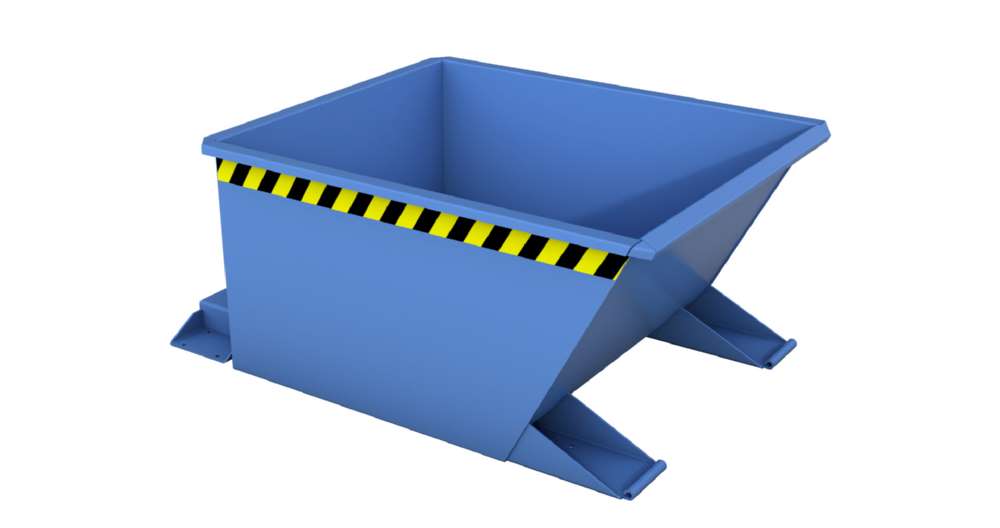 Produktbild Bauer Kippbehälter lackiert in der Farbe Lichtblau GU-RZ 30