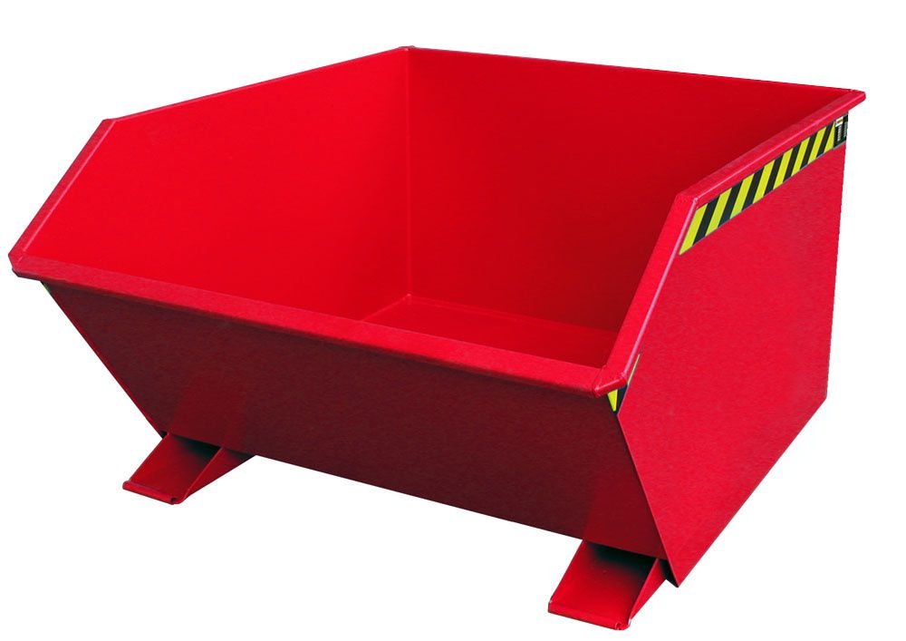 Produktbild Bauer Kippbehälter lackiert feuerrot Breite 1280 mm