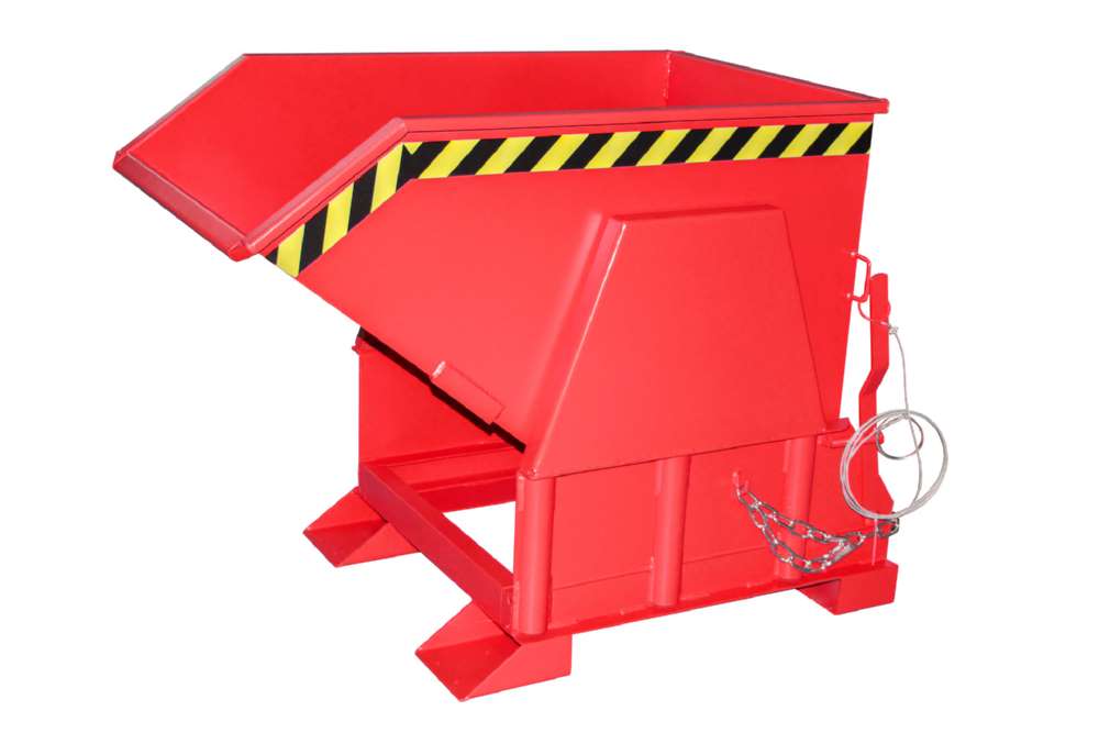 Produktbild Bauer Kippbehälter BK 50 lackiert in der Farbe Feuerrot