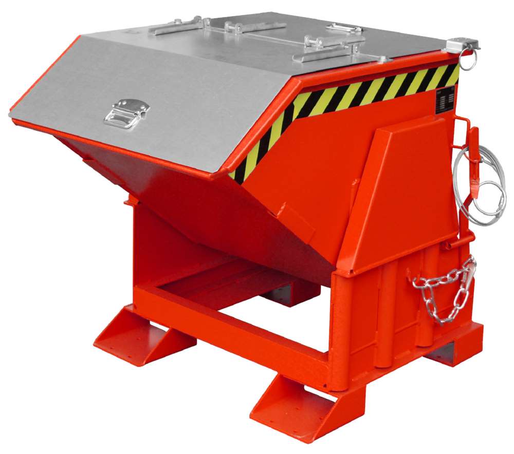 Produktbild Bauer Kippbehälter BK 50 lackiert in der Farbe Feuerrot bild 3