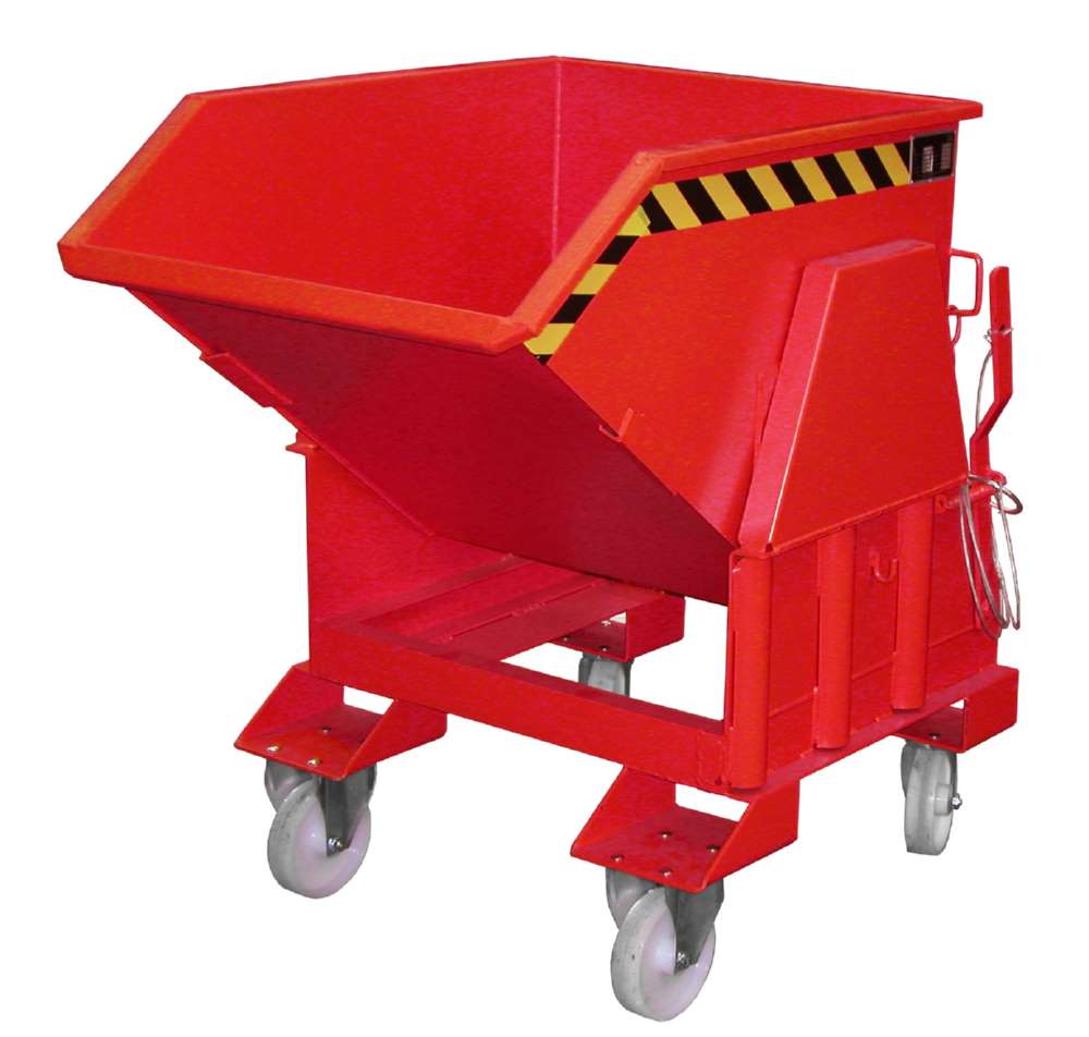 Produktbild Bauer Kippbehälter BK 50 lackiert in der Farbe Feuerrot bild 4