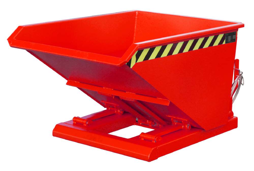 Produktbild Bauer Kippbehälter NK 30 lackiert in der Farbe Feuerrot