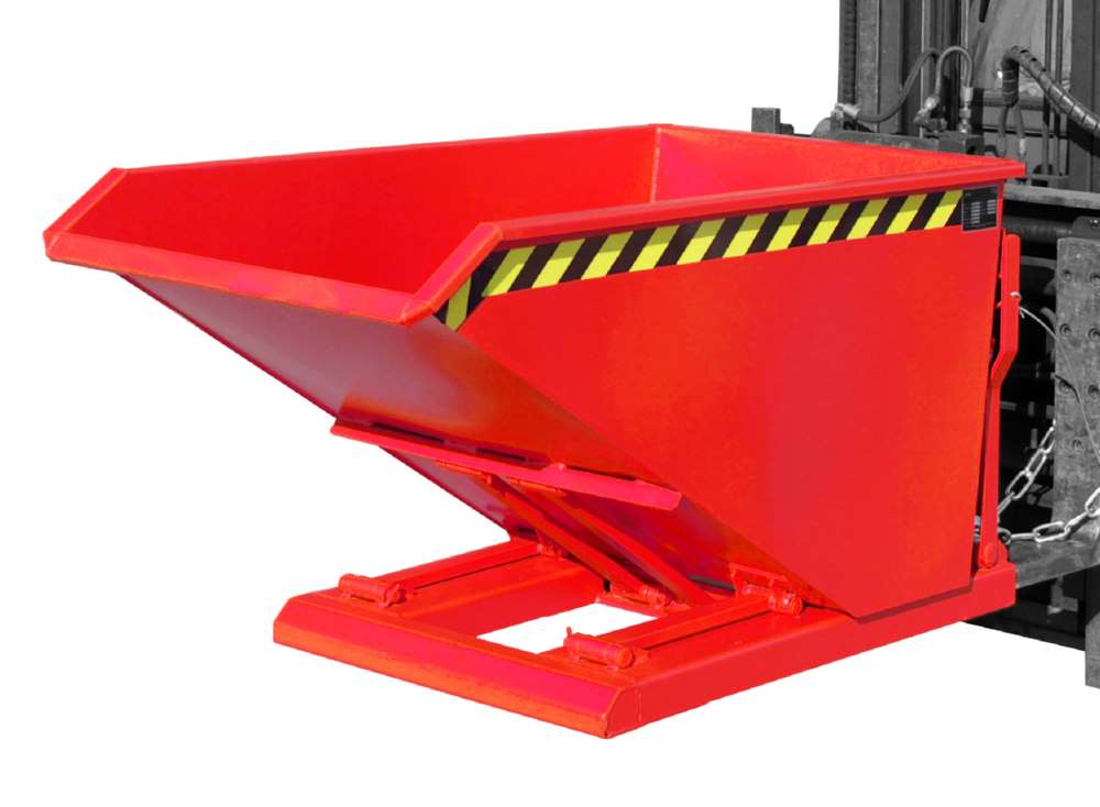 Produktbild Bauer Kippbehälter NK 50 lackiert in der Farbe Feuerrot