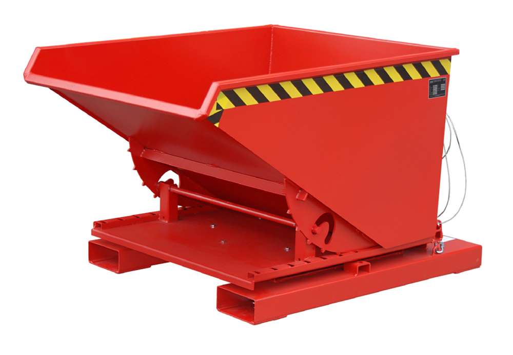 Produktbild Bauer Kippbehälter 3S 600 lackiert in der Farbe Feuerrot