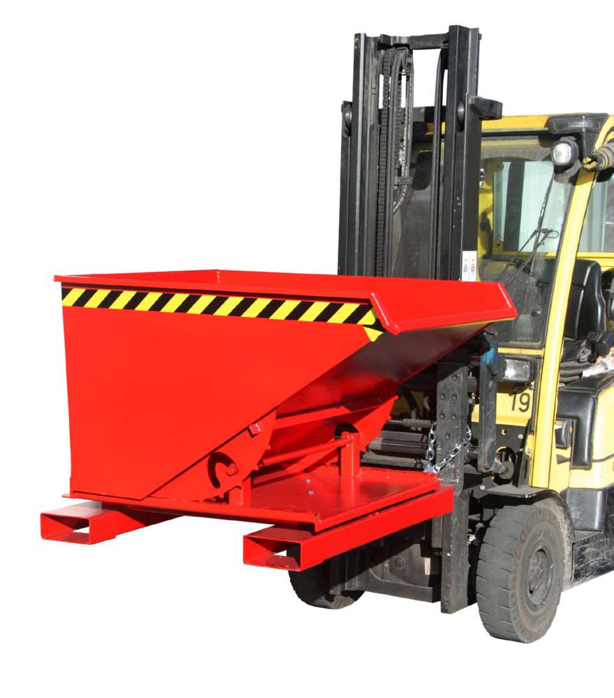 Produktbild Bauer Kippbehälter 3S 600 lackiert in der Farbe Feuerrot bild 2