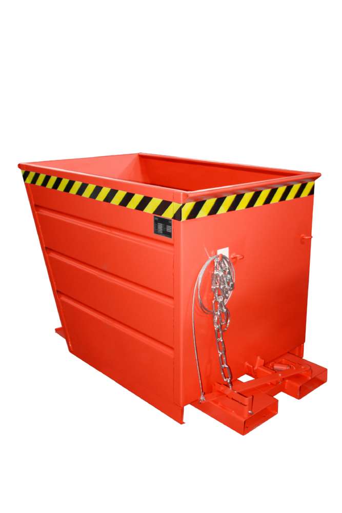 Produktbild Bauer Kippbehälter VG 700 lackiert in der Farbe Feuerrot