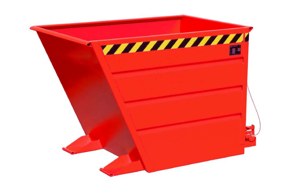 Produktbild Bauer Kippbehälter VG 700 lackiert in der Farbe Feuerrot bild 3