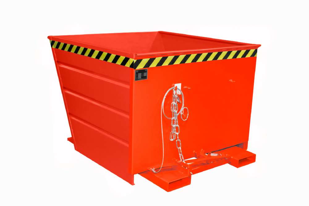 Produktbild Bauer Kippbehälter VG 1100 lackiert in der Farbe Feuerrot