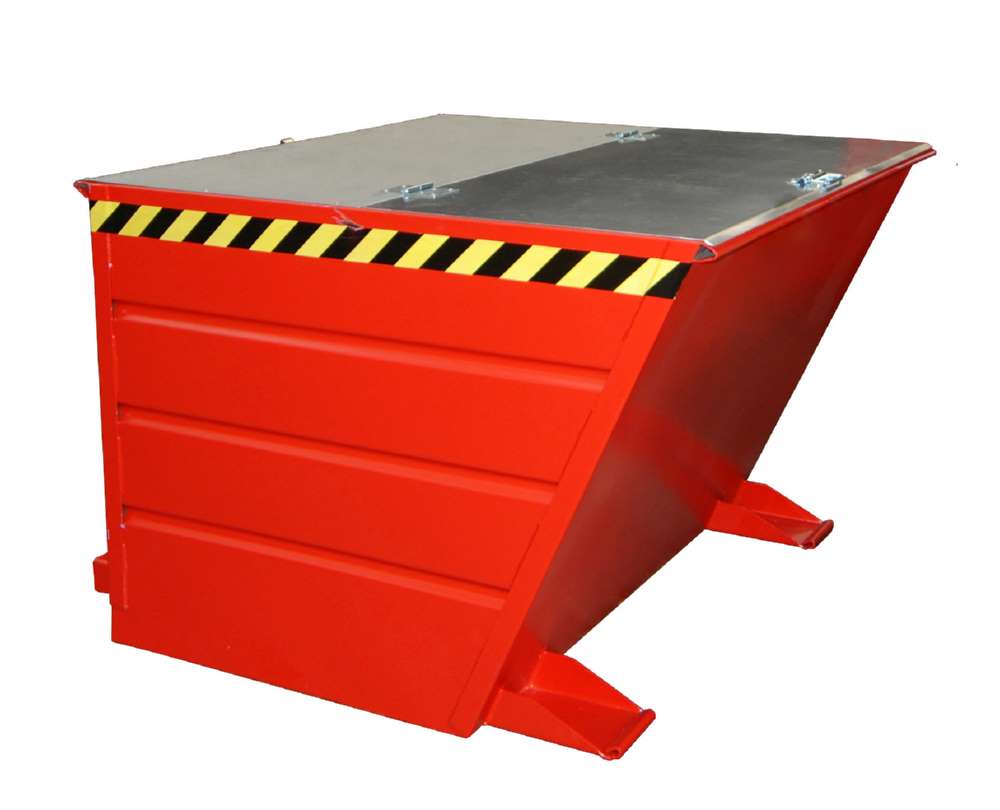 Produktbild Bauer Kippbehälter VG 1100 lackiert in der Farbe Feuerrot bild 3