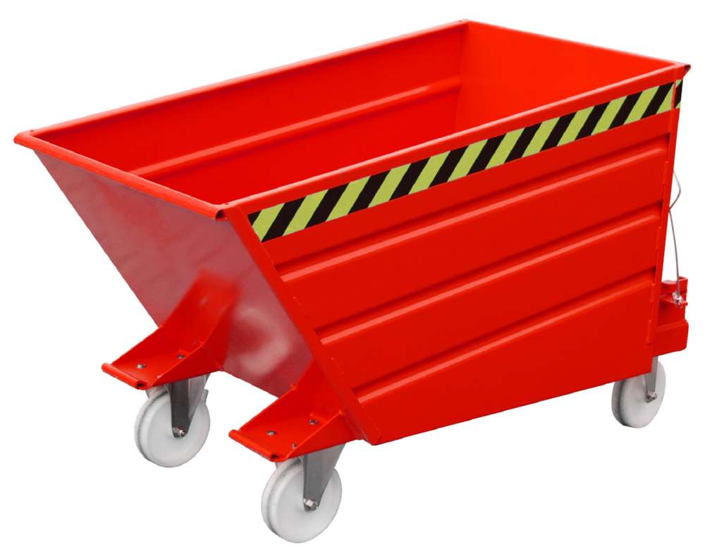 Produktbild Bauer Kippbehälter VD 500 lackiert in der Farbe Feuerrot bild 2