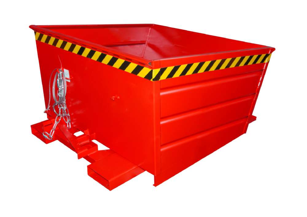 Produktbild Bauer Kippbehälter VD 800 lackiert in der Farbe Feuerrot