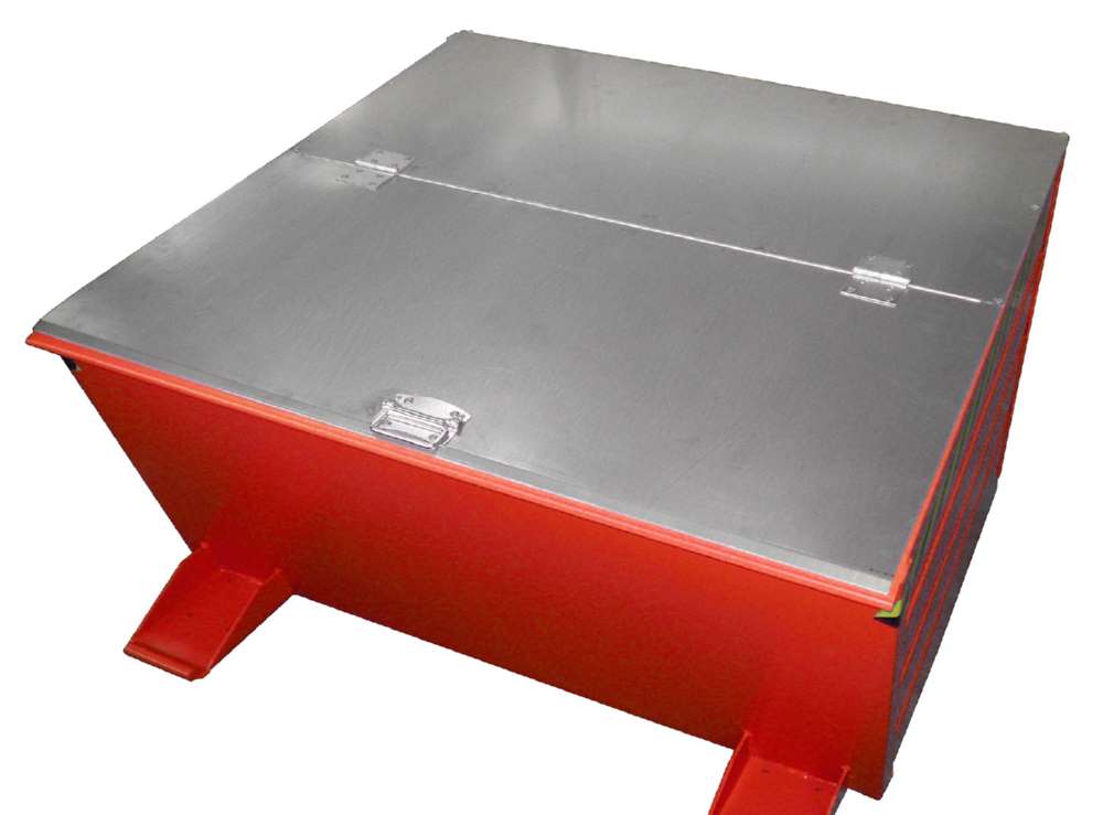 Produktbild Bauer Kippbehälter VD 800 lackiert in der Farbe Feuerrot bild 2