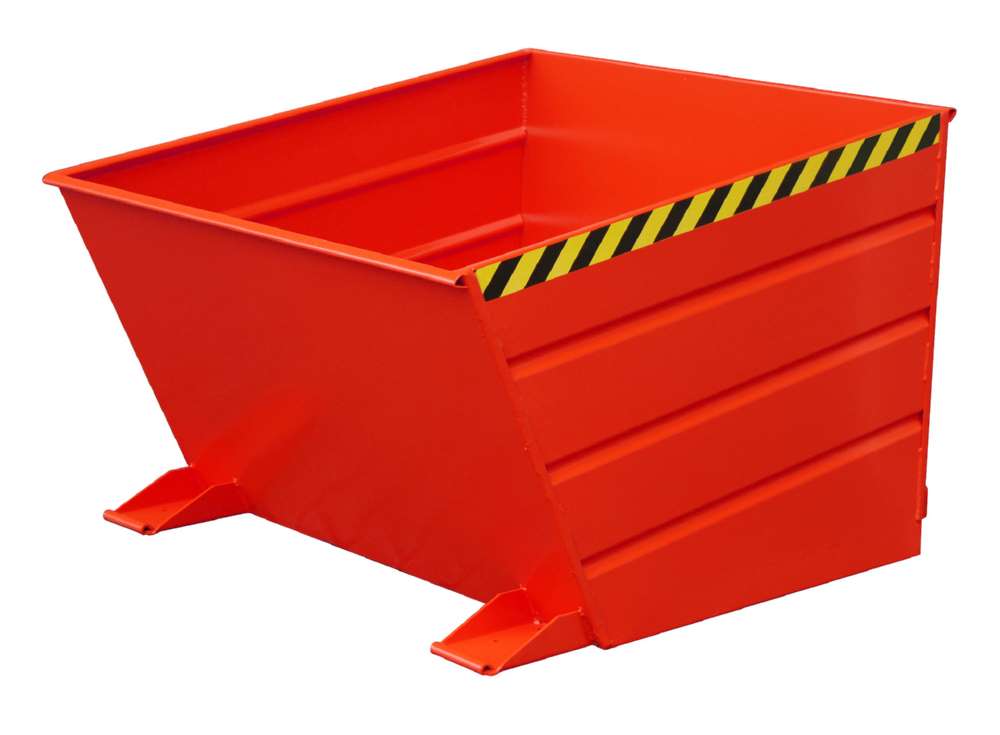 Produktbild Bauer Kippbehälter VD 1000 lackiert in der Farbe Feuerrot