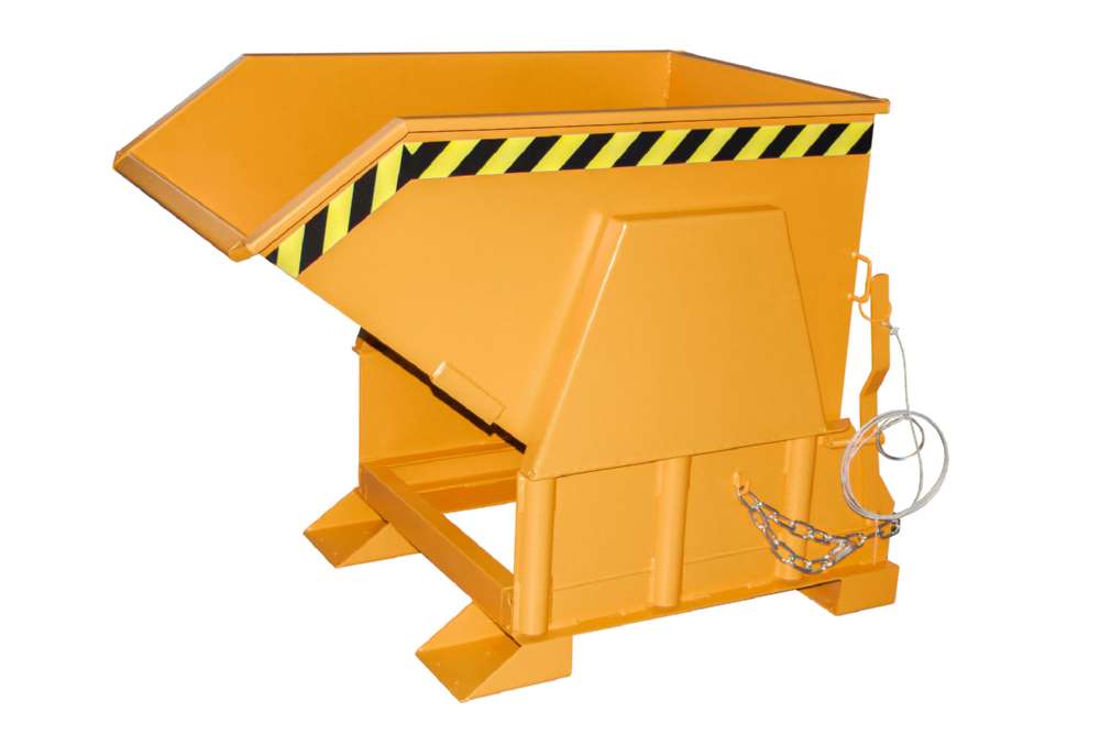 Produktbild Bauer Kippbehälter BK 50 lackiert in der Farbe Gelborange