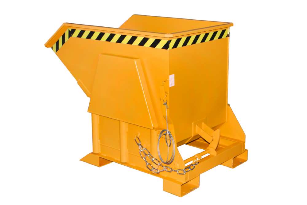 Produktbild Bauer Kippbehälter BK 50 lackiert in der Farbe Gelborange bild 2