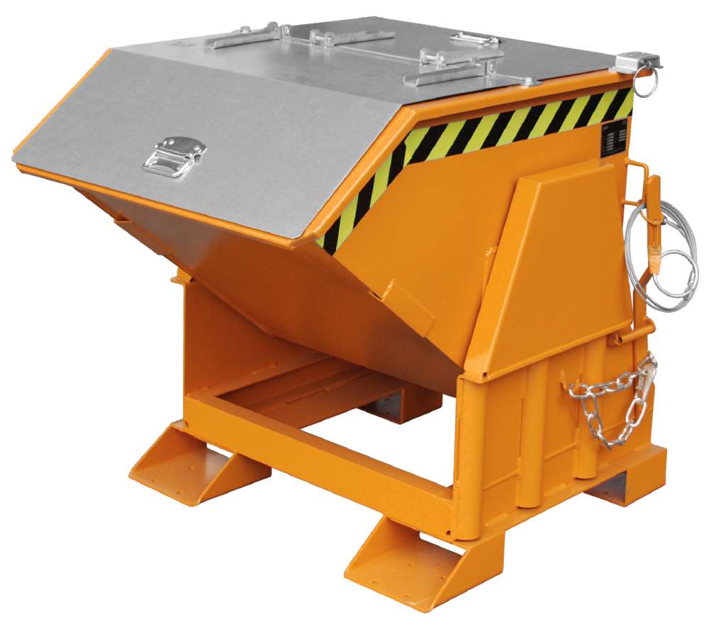 Produktbild Bauer Kippbehälter BK 50 lackiert in der Farbe Gelborange bild 3