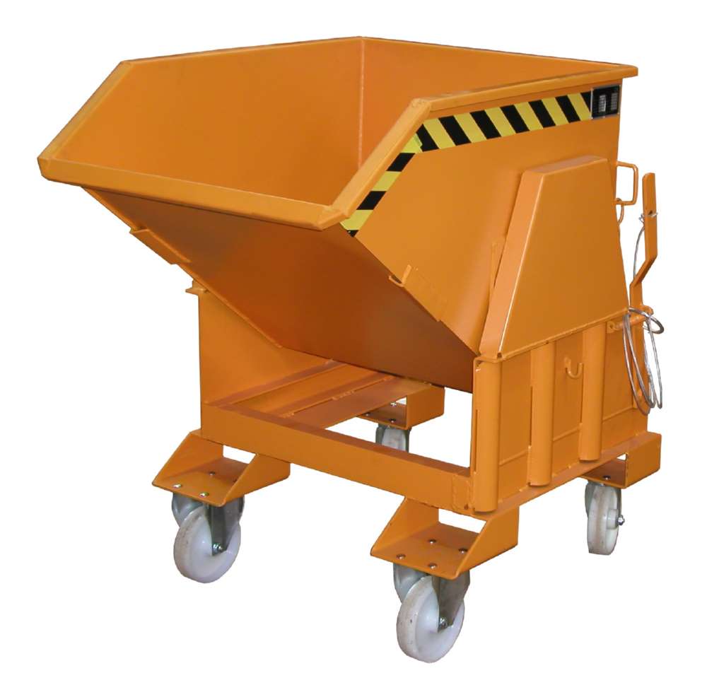 Produktbild Bauer Kippbehälter BK 50 lackiert in der Farbe Gelborange bild 4