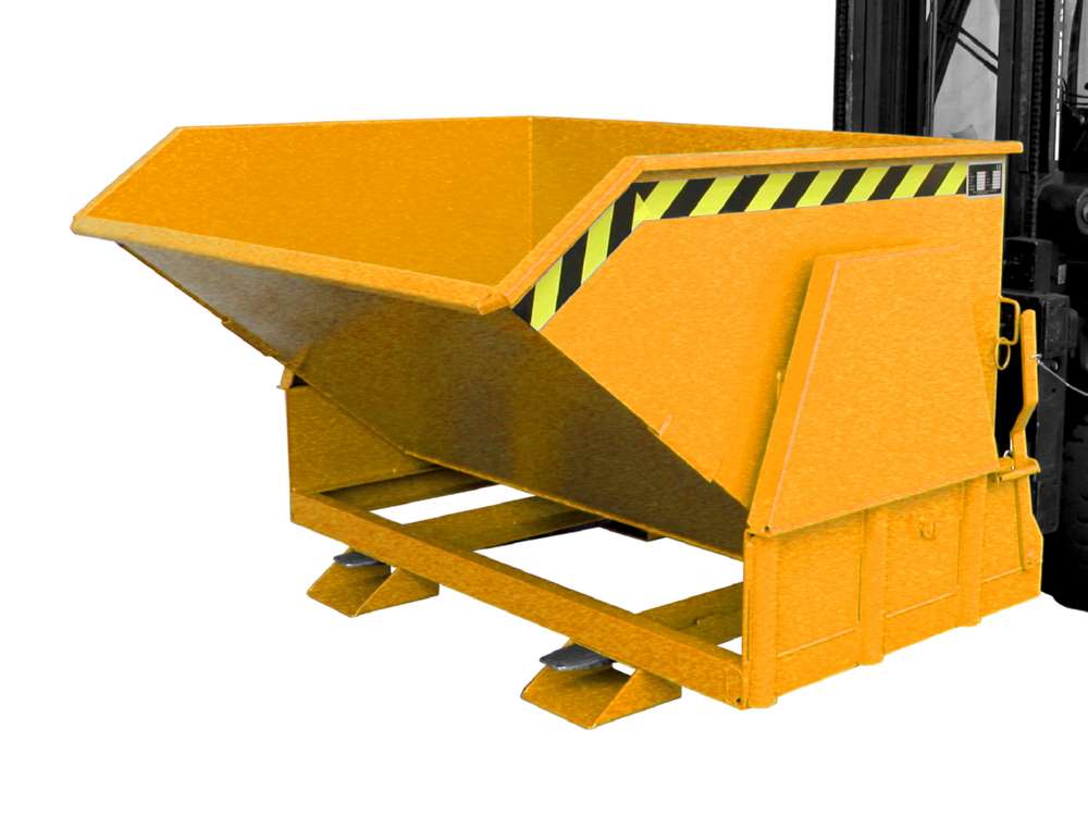 Produktbild Bauer Kippbehälter BK 120 lackiert in der Farbe Gelborange