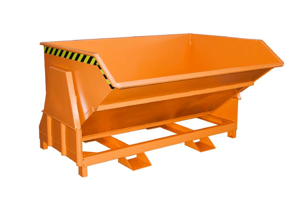 Produktbild Bauer Kippbehälter BK 150 lackiert in der Farbe Gelborange