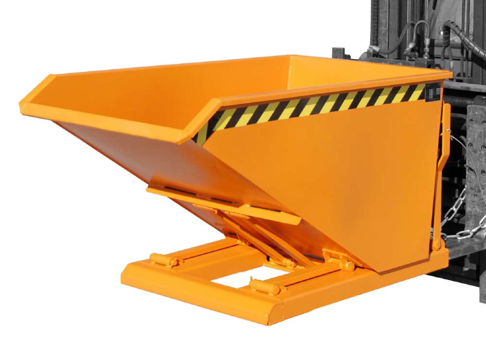 Produktbild Bauer Kippbehälter NK 50 lackiert in der Farbe Gelborange