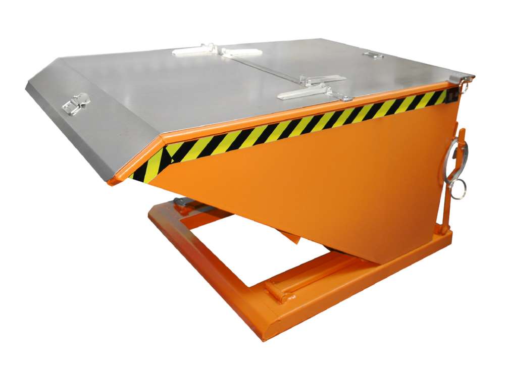 Produktbild Bauer Kippbehälter NK 75 lackiert in der Farbe Gelborange bild 2