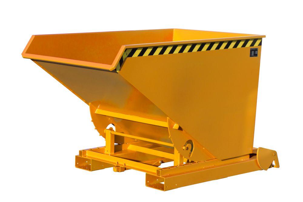 Produktbild Bauer Kippbehälter lackiert in der Farbe Gelborange 4A 1200