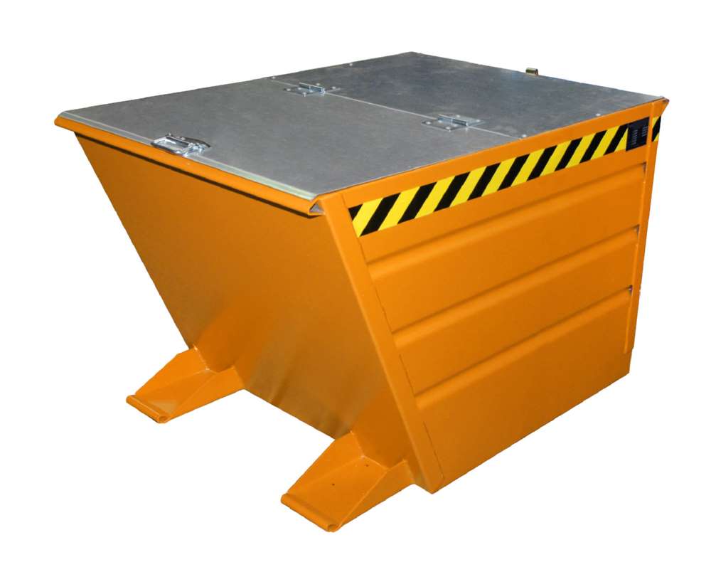 Produktbild Bauer Kippbehälter VG 550 lackiert in der Farbe Gelborange bild 2
