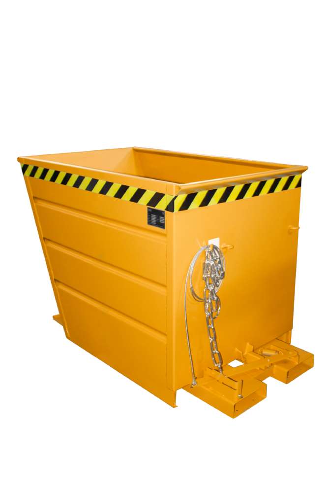 Produktbild Bauer Kippbehälter VG 700 lackiert in der Farbe Gelborange