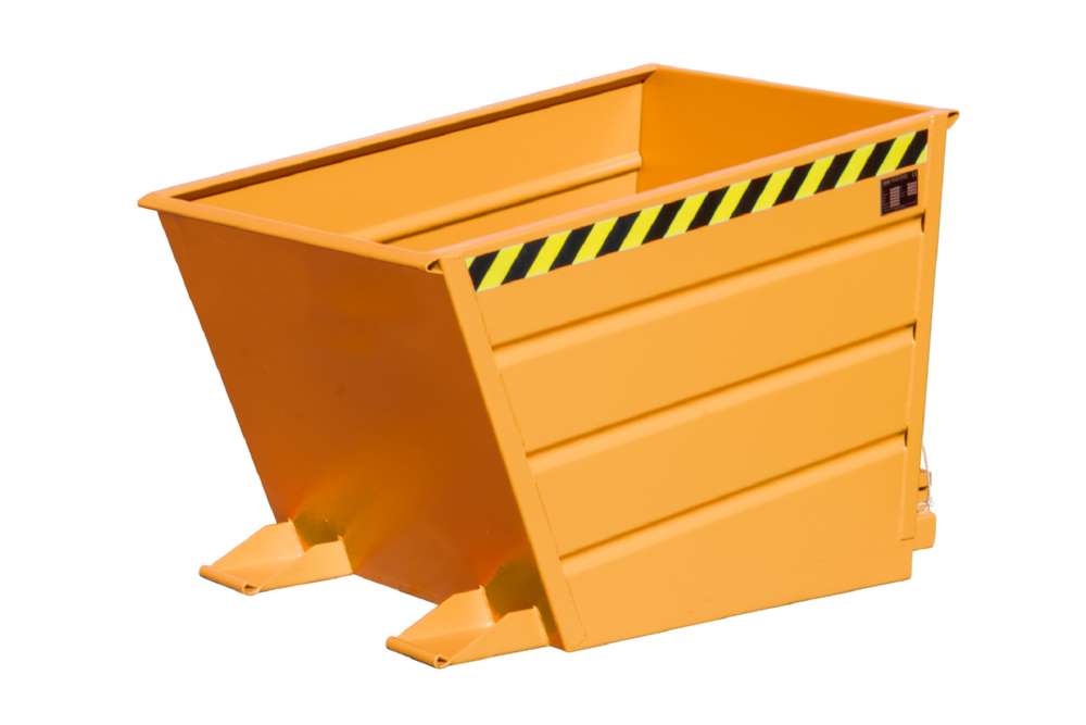 Produktbild Bauer Kippbehälter VD 650 lackiert in der Farbe Gelborange