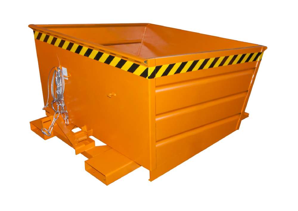 Produktbild Bauer Kippbehälter VD 800 lackiert in der Farbe Gelborange