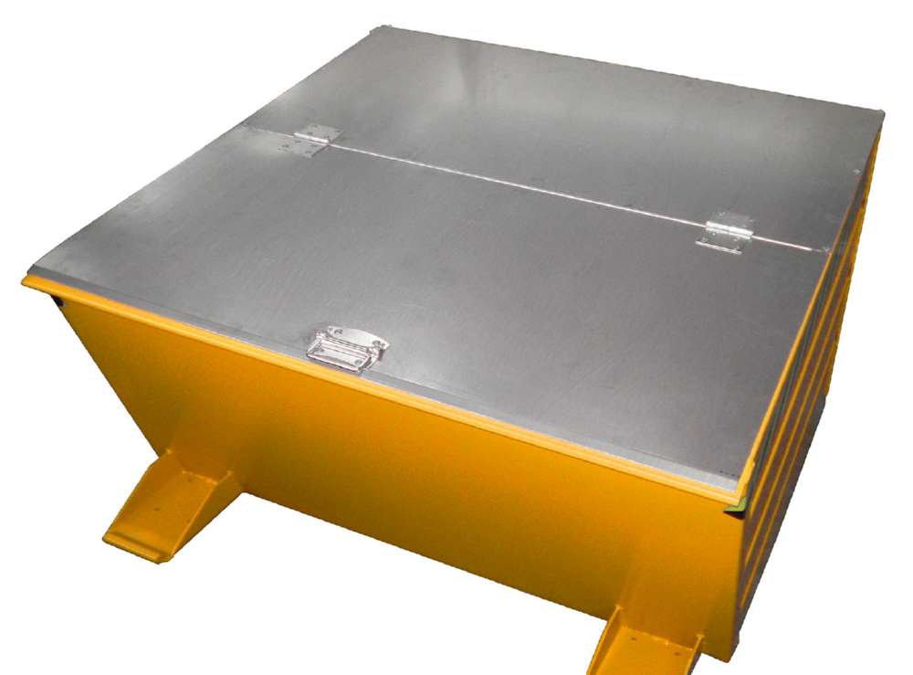 Produktbild Bauer Kippbehälter VD 800 lackiert in der Farbe Gelborange bild 2