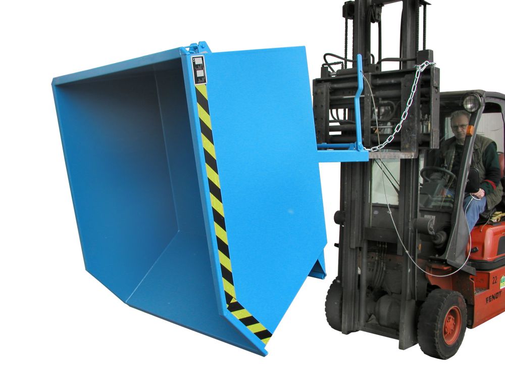 Produktbild Bauer Kippbehälter lackiert in der Farbe Lichtblau GU 1000 bild 2