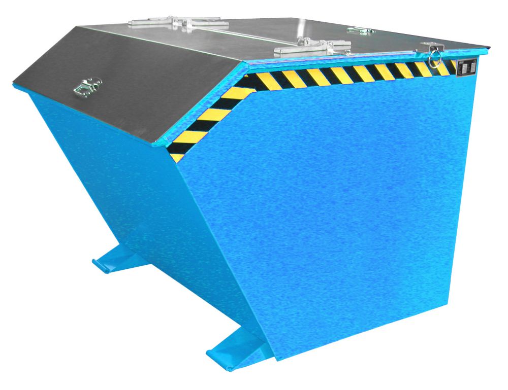 Produktbild Bauer Kippbehälter lackiert in der Farbe Lichtblau GU 1000 bild 2