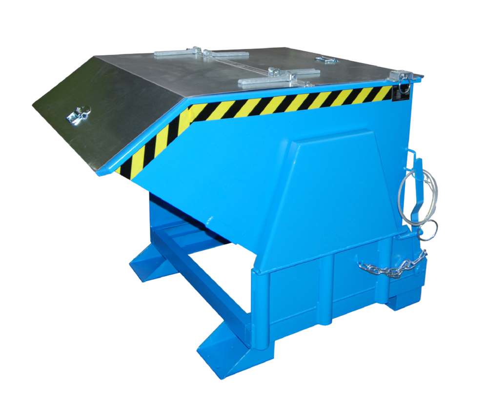 Produktbild Bauer Kippbehälter BK 80 lackiert in der Farbe Lichtblau bild 2