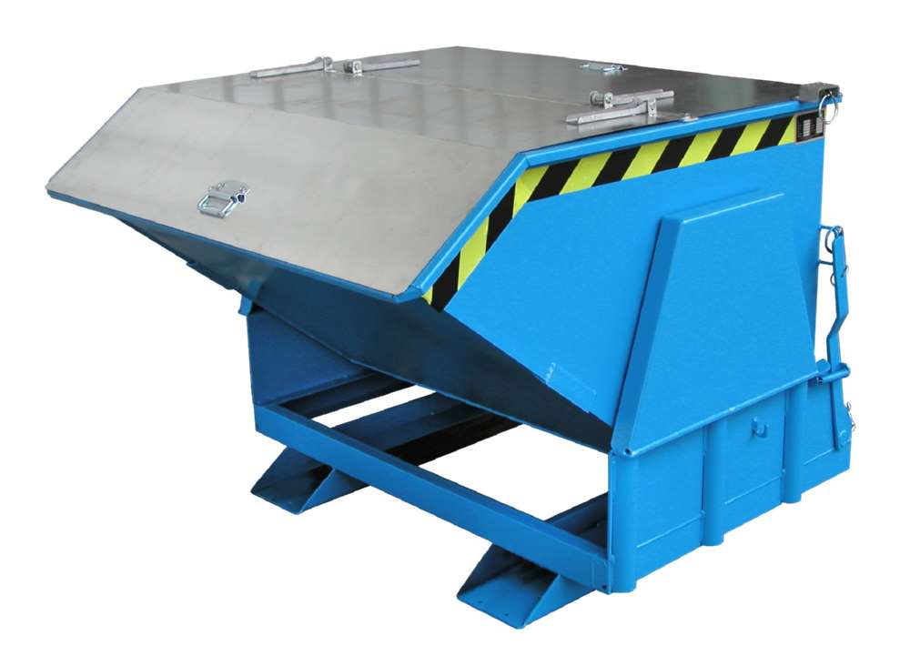 Produktbild Bauer Kippbehälter BK 100 lackiert in der Farbe Lichtblau bild 2