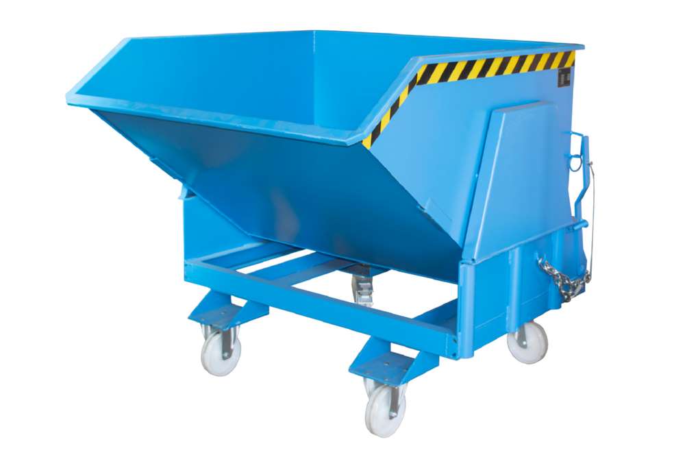 Produktbild Bauer Kippbehälter BK 100 lackiert in der Farbe Lichtblau bild 3