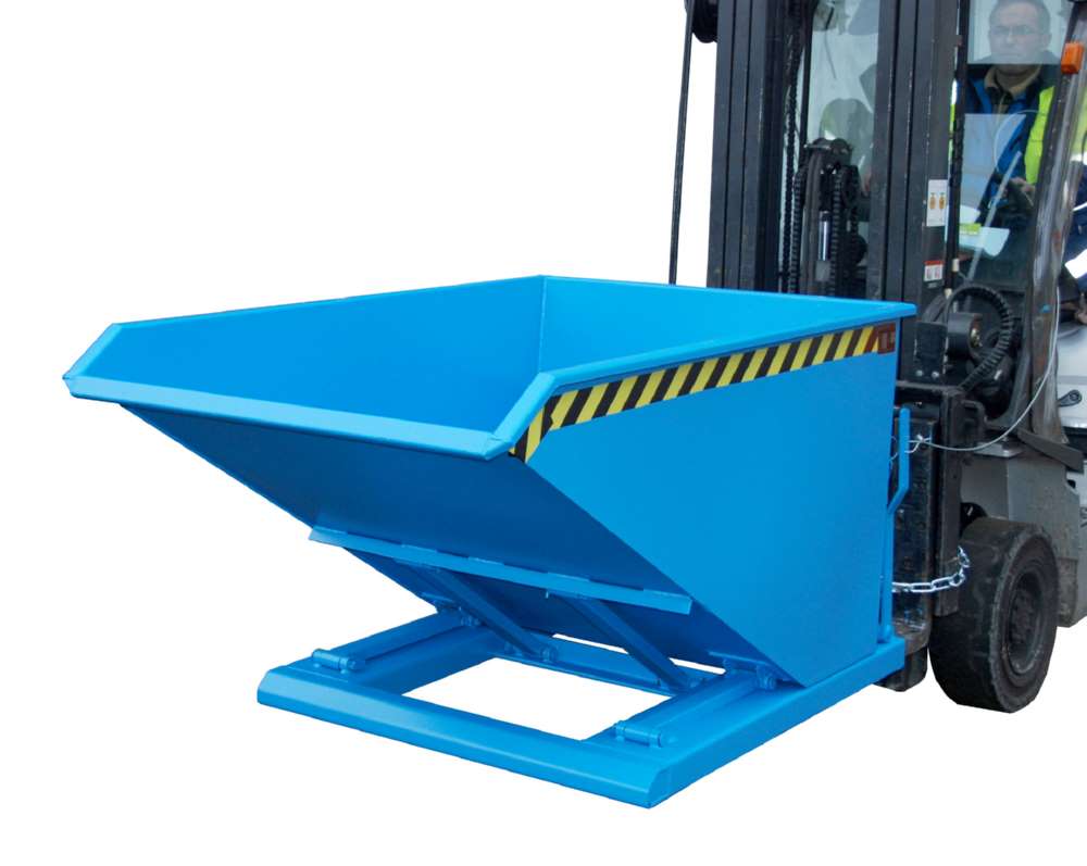 Produktbild Bauer Kippbehälter NK 100 lackiert in der Farbe Lichtblau