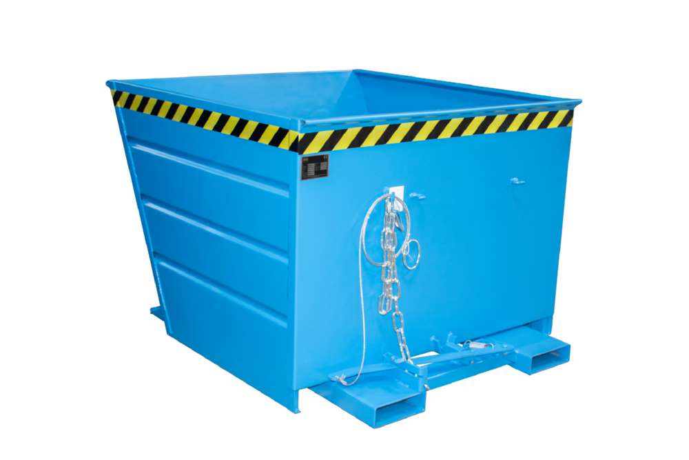 Produktbild Bauer Kippbehälter VG 1100 lackiert in der Farbe Lichtblau