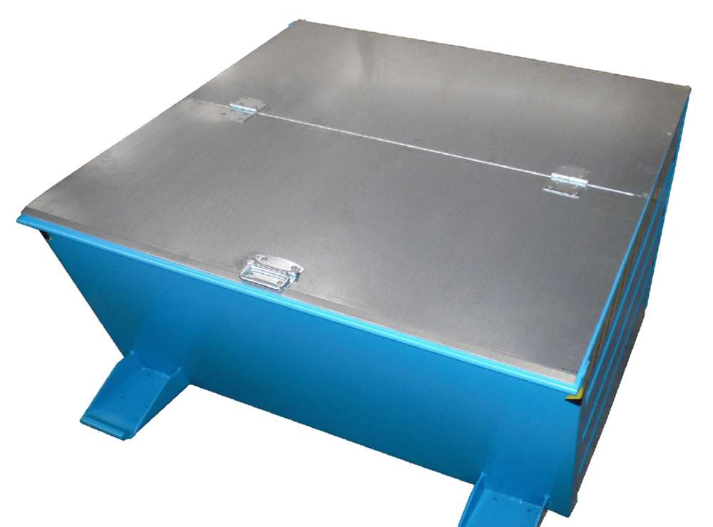 Produktbild Bauer Kippbehälter VD 800 lackiert in der Farbe Lichtblau bild 2