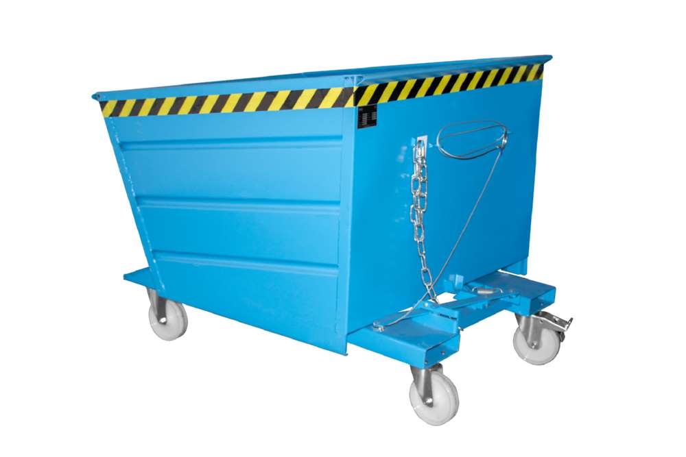 Produktbild Bauer Kippbehälter VD 1000 lackiert in der Farbe Lichtblau bild 2