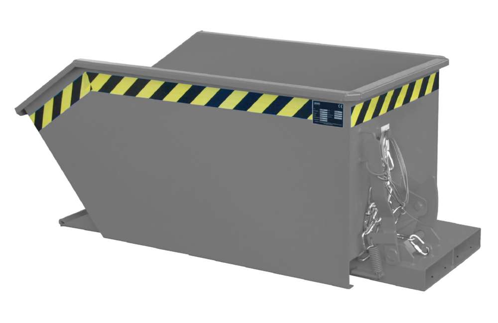 Produktbild Bauer Kippbehälter GU 300 lackiert in der Farbe Mausgrau