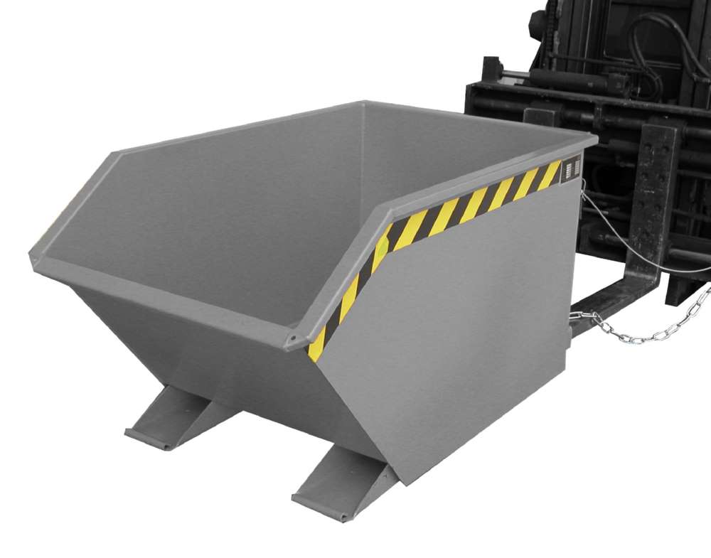 Produktbild Bauer Kippbehälter GU 500 lackiert in der Farbe Mausgrau bild 2