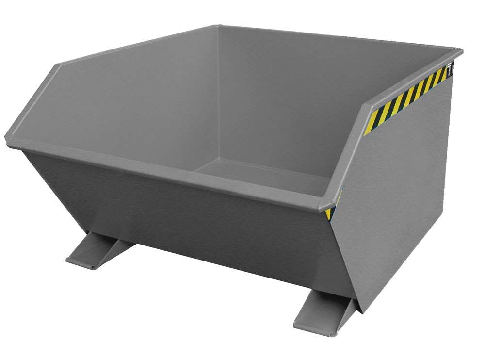 Produktbild Bauer Kippbehälter GU 1000 lackiert in der Farbe Mausgrau