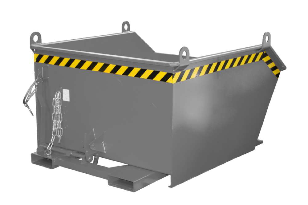 Produktbild Bauer Kippbehälter GU 1000 lackiert in der Farbe Mausgrau bild 2