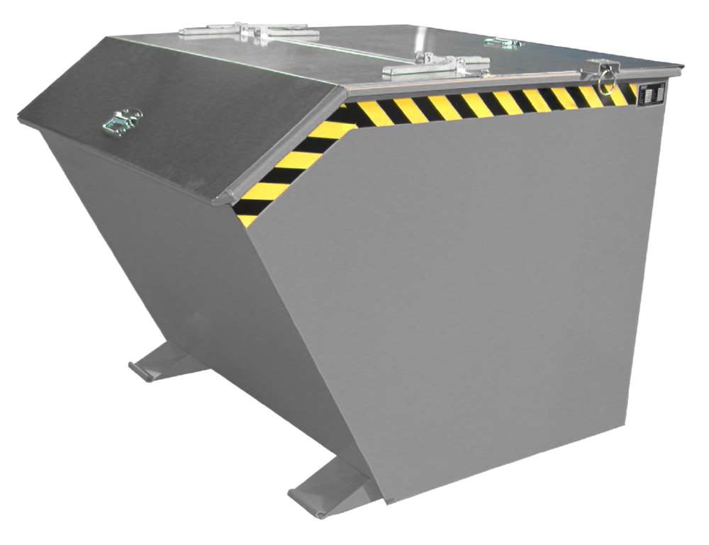 Produktbild Bauer Kippbehälter GU 1500 lackiert in der Farbe Mausgrau bild 3