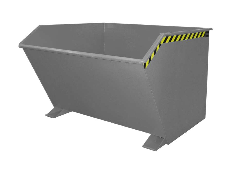 Produktbild Bauer Kippbehälter GU 2000 lackiert in der Farbe Mausgrau