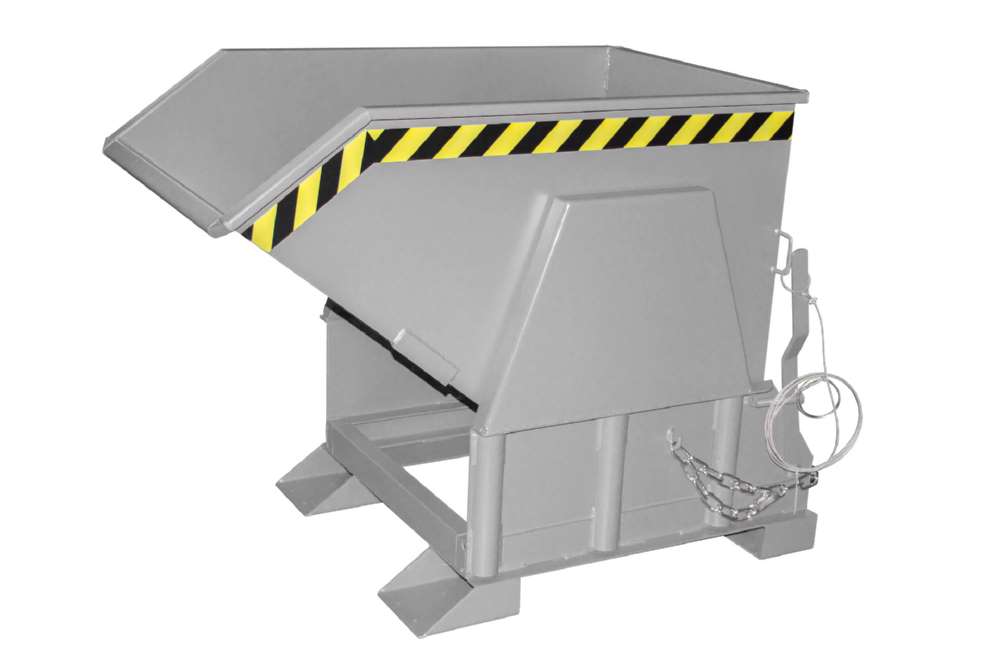 Produktbild Bauer Kippbehälter BK 50 lackiert in der Farbe Mausgrau